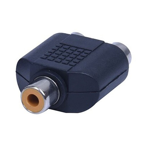 RCA Female to 2x RCA Female Audio Y Splitter Adaptor Connector - Picture 3 of 5