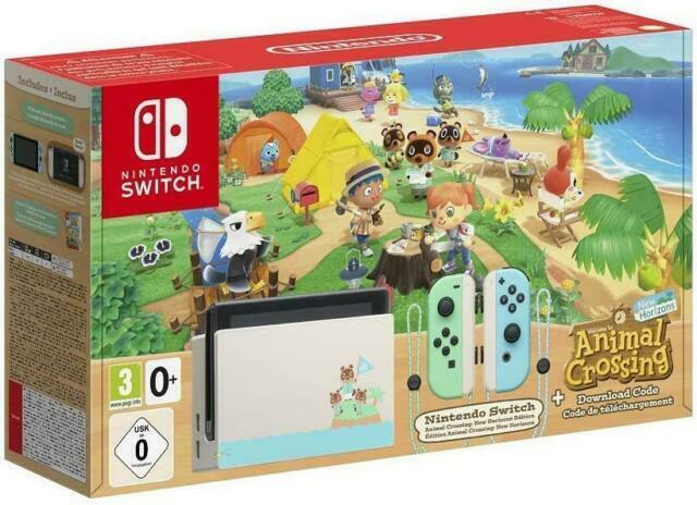 Nintendo Switch OLED White with Animal Crossing New Horizons Game