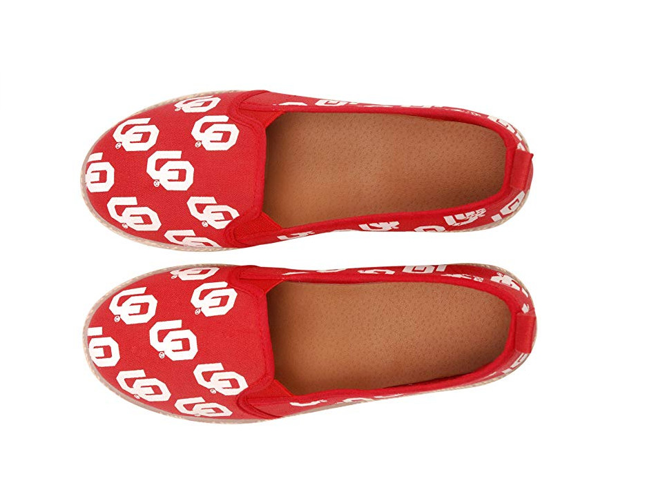 Женские кроссовки FOCO NCAA Oklahoma Sooners Espadrille из парусины без шнуровки