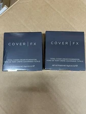 Pack of 2  Cover FX Total Cover Cream Foundation, 0.35 Oz NIB Free Shipping