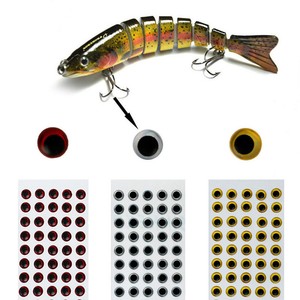 100pcs Fish Eye 3-9mm 3D Holographic Lure Fish Eyes Fly Tying Jigs Crafts Dolls