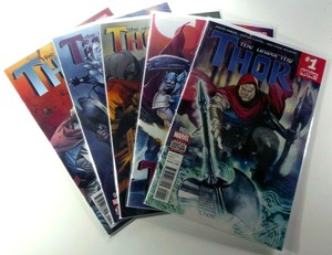 Marvel-UNWORTHY-THOR-2017-1-2-3-4-5-COMPLETE-Jason-AARON-NM-9-4-Ships-FREE