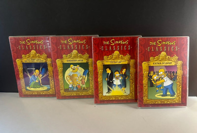 Die Simpsons Classics 4er DVD Set Konvolut Greatest Hits Hollywood Extra Scharf