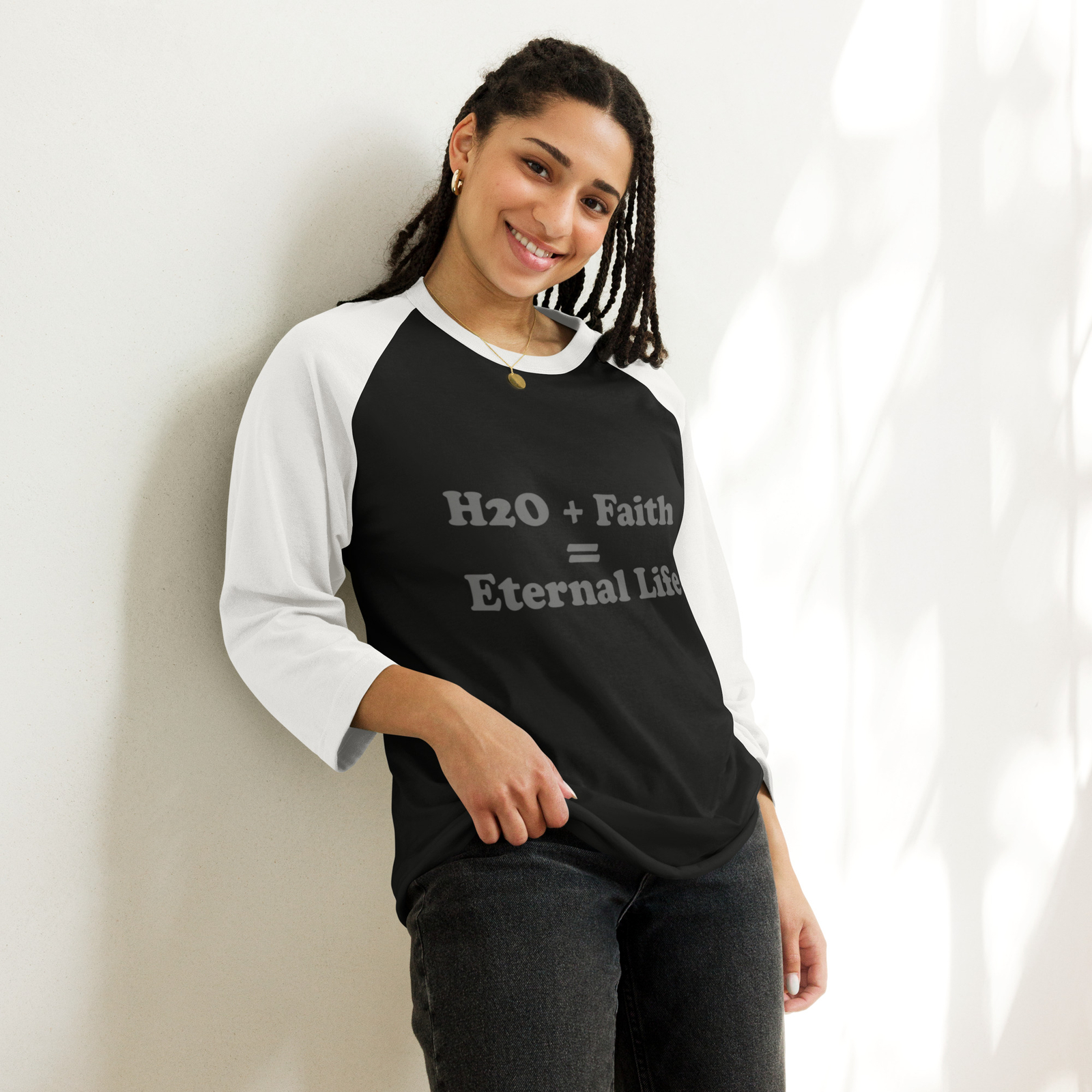 Eternal Life - 3/4 sleeve raglan shirt