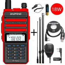 BAOFENG X3 PLUS 18W WALKIE TALKIE TRI-BAND RADIO UHF/VHF RADIO 9500MAH 128CH USA