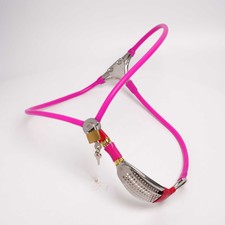 Female Chastity Belt Device Bondage Sissy Flat Cage Boy Invisible Adjustable UK