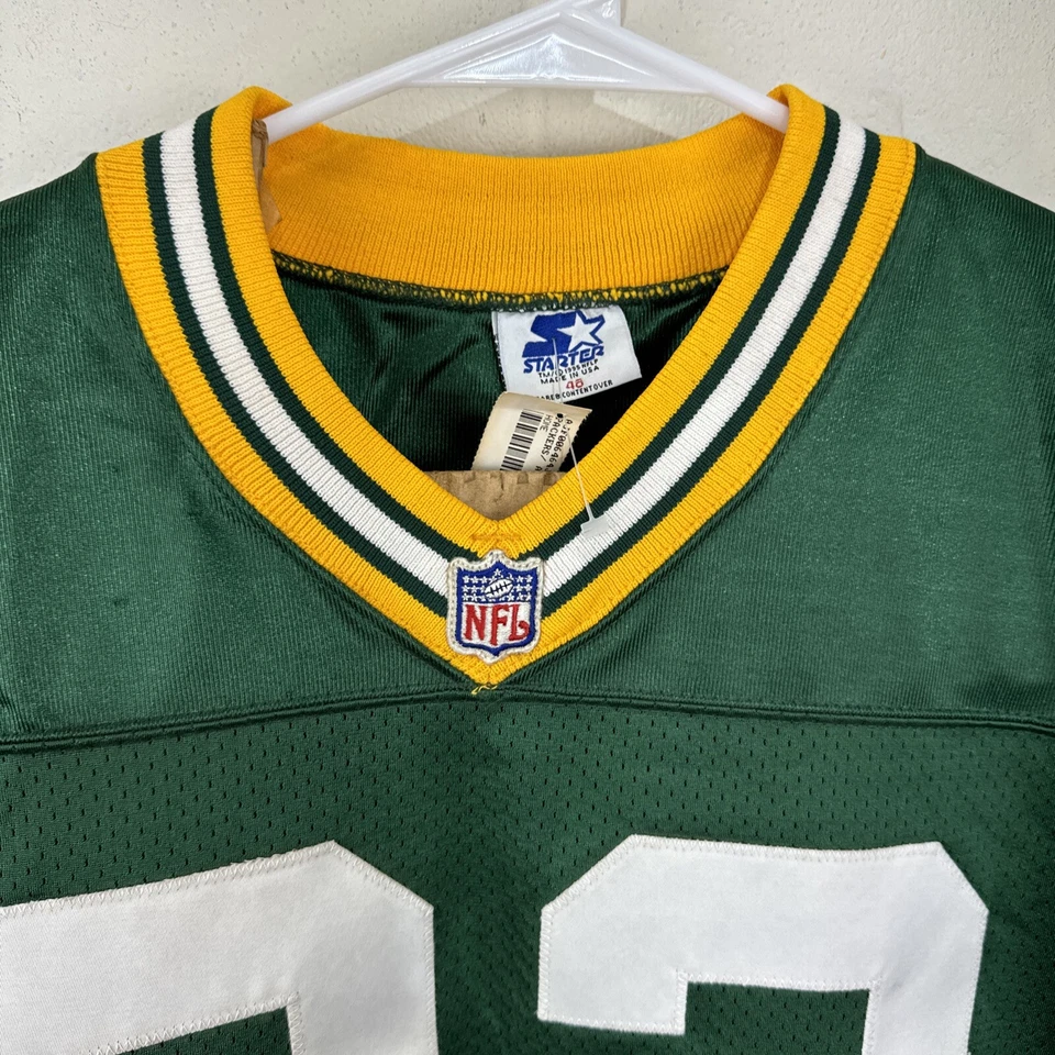 Camiseta deportiva de colección Green Bay Packers Reggie blanca #92 Starter 48 Pro Line emitida nueva Foto 4 de 4