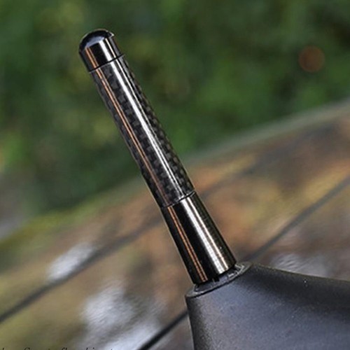 NEW 3" Car Roof Antenna Carbon Fiber Radio FM Antena W/Screw Set Universal - Picture 9 of 12