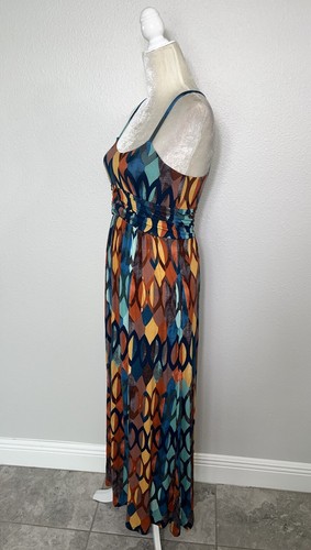 Anthropologie Maeve Noetzie Jersey Knit Western Geometric Maxi Dress Pockets XS - Picture 14 of 19