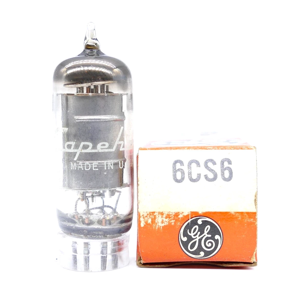 Paire De Tubes NOS GE 6201 / 12AT7WA – Fabriqués Aux USA – Matched Pair