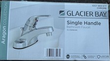 GLACIER BAY Aragon Centerset Single-Handle Low-Arc in Chrome 1007 969 677 NEW 