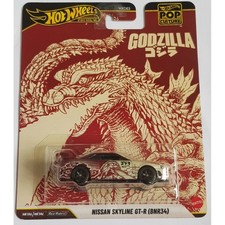 Hot Wheels Premium Pop Culture Godzilla Nissan Skyline GT-R BNR34 Diecast Car