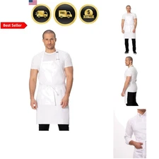 Unisex Kitchen Apron Durable Adjustable Full Coverage Chef Apron