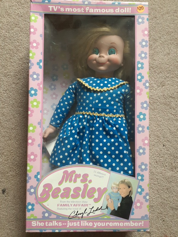 Mrs. Beasley Collectible Doll Family Affair Talking Work Cheryl Ladd Pull String