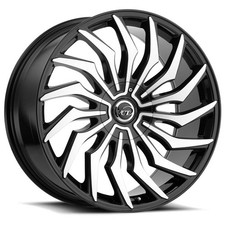 Vct V85 Chopper 22x9 5x1155x120 15mm Blackmachined Wheel Rim 22 Inch