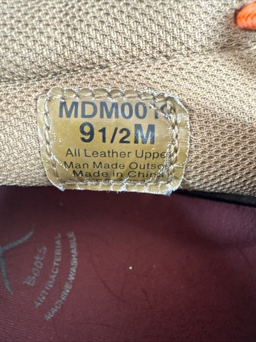 Twisted X Moc Toe Driving Moc Shoes Men 9.5 M Brown Leather Orange Accents EUC - Picture 8 of 10