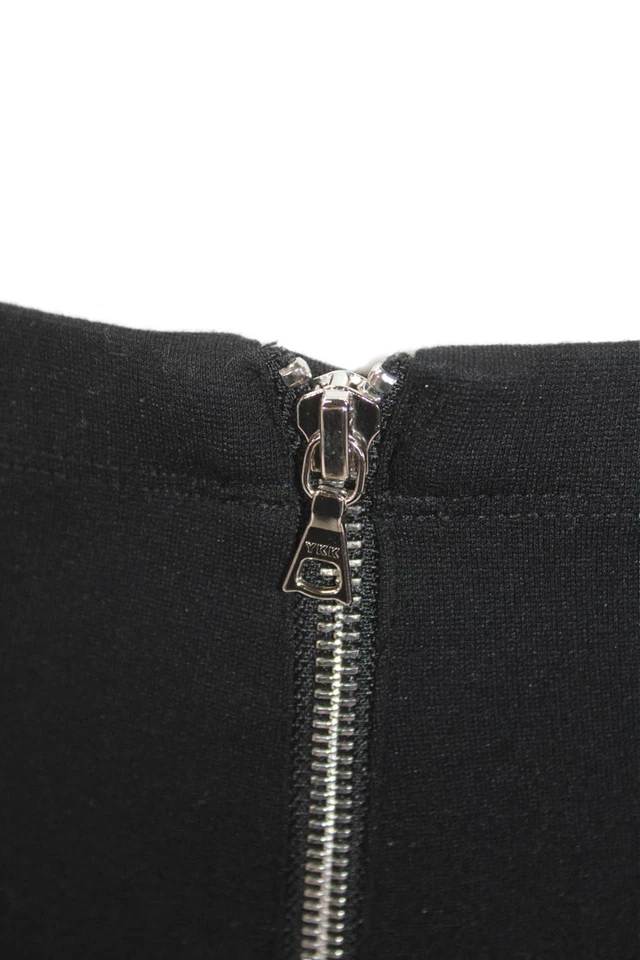 Pantalones cortos al tobillo Enza Costa para mujer mezcla de viscosa negra talla S Foto 4 de 4