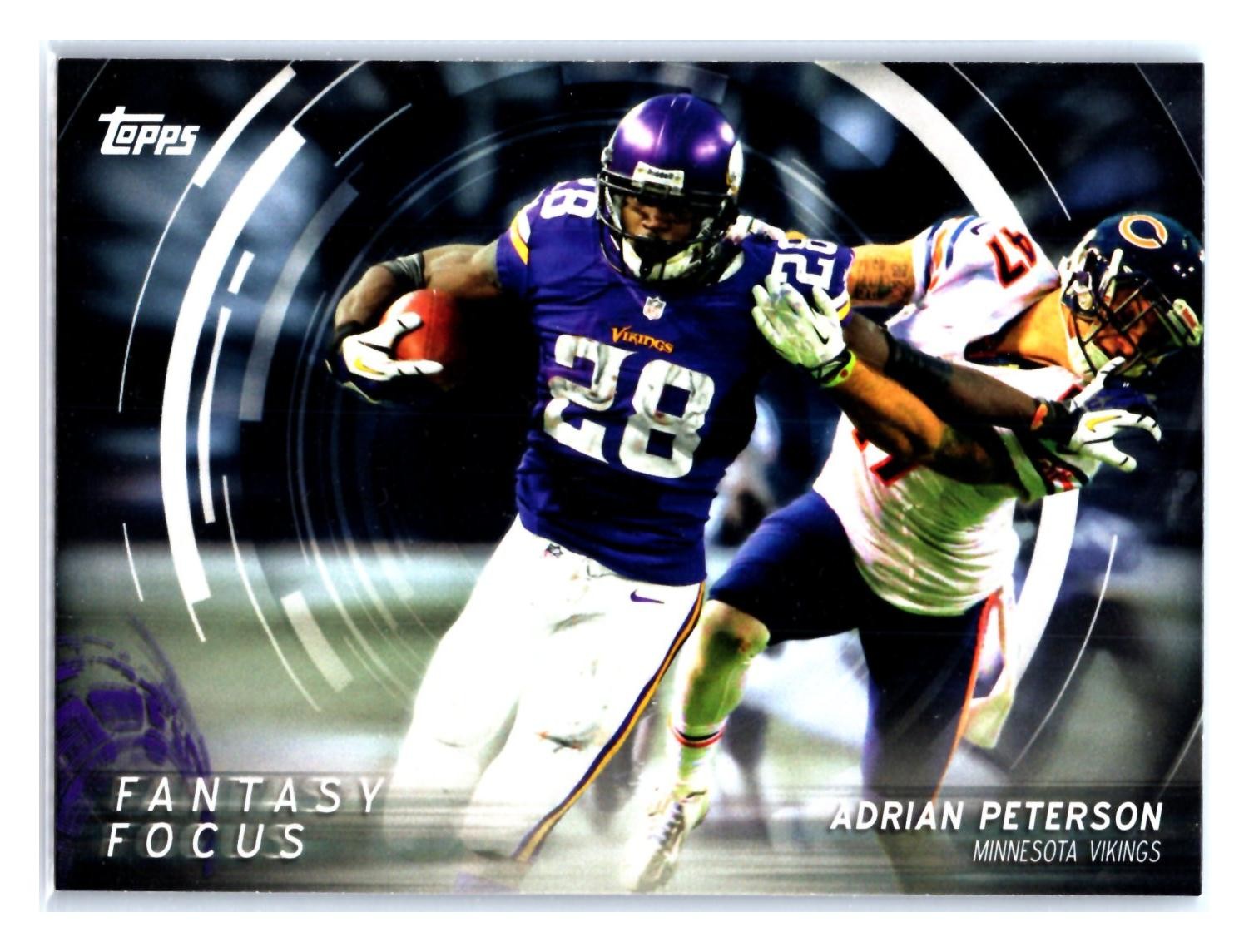 Adrian Peterson 2015 Topps Fantasy Focus #FF-AP Minnesota Vikings
