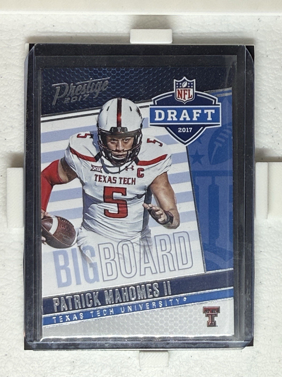 Patrick Mahomes Panini Prestige Draft Big Board #1 Base