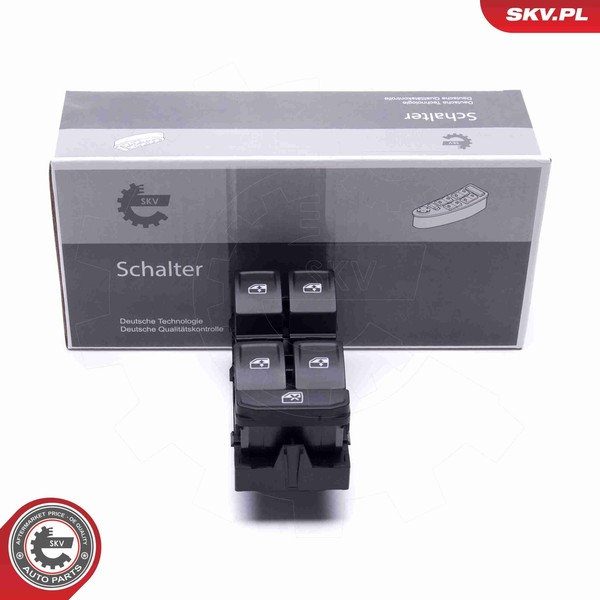 Esen SKV Schalter Fensterheber 37SKV170 12V FüR VW Golf 7 5G1 BQ1 BE1 BE2 BA5 B8-image