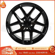 18x8glossy Black Wheel Rim For Honda Civic 2016-2025 Replacement Alloy Rim
