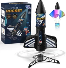 Rocket Launcher for Kids, Self Launching Motorized Air Rocket Toy, Outdoor Toys 