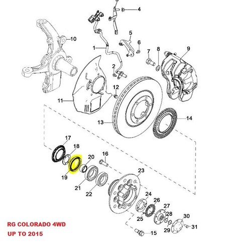 New Genuine Holden / Isuzu Front Hub Seals Colorado Rodeo DMAX MUX - 8980365940 - Picture 5 of 9