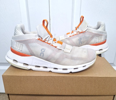 On Cloudnova Void Undyed White Flame size 11 Women's Running