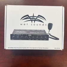 Wet Sounds 4 Band EQ w/ 3 zone control, AUX input Used Ws-420sq