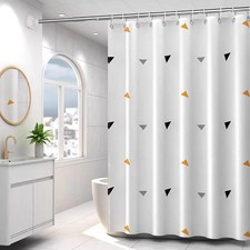 5G Shower Curtain Liner 72"x72" Waterproof with Weighted Magnets  Rustproof