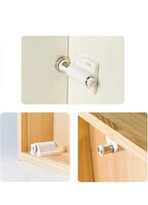 Magnetic Touch Latch, 4 Pack Push Open Cabinet Door Latches and Catches, Push ..