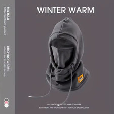 Winter Warm Hat with Mask and Neck Warmer 3-In-1 Windproof Balaclava Formen and