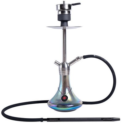 AMY Deluxe SS13R Rainbow Stainless Steel Hookah Shisha Complete Set Multi-Color
