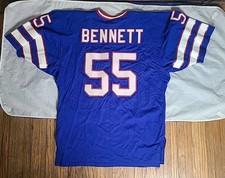Vintage 1988 Buffalo Bills Cornelius Bennett #55 Sand Knit Jersey XL Size 48 NFL