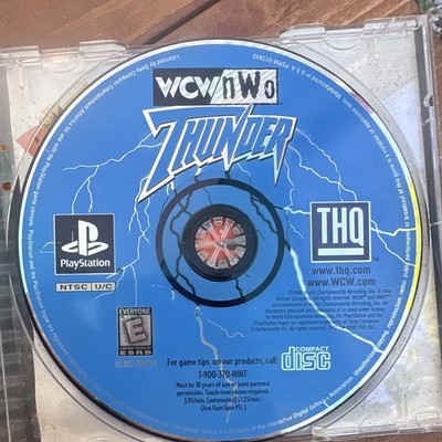THQ WCW/nWo Thunder PS1 Wrestling/Fighting Sports E Rated NTSC-U/C 1998
