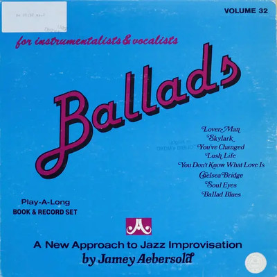 Jamey Aebersold Ballads JA Records Vinyl LP