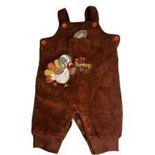 3Month Thanksgiving Overalls Turkey Suspender...
