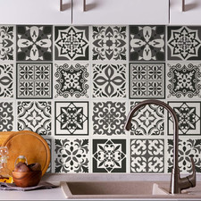 24 Pcs 15Cm(6") Tile Stickers Peel and Stick Backsplash Self-Adhesive Removeable