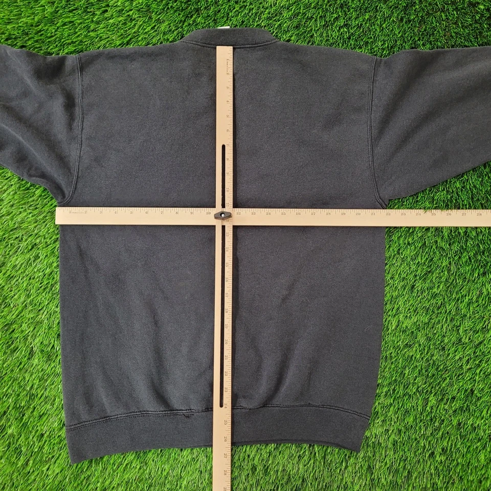 Sudadera grande vintage años 90 Making-A-Difference 22x27 negra Foto 4 de 4