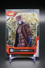 2024 Topps High Tek Star Wars #18 Cad Bane Imperial Walls Pattern Gold Foil /50