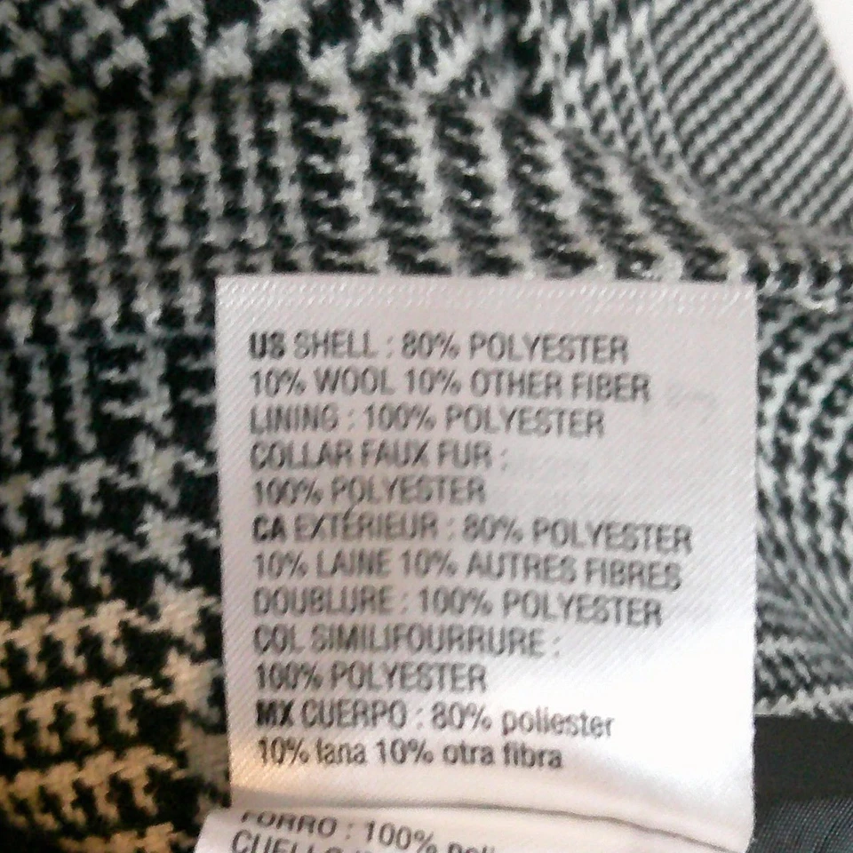 INC International Concepts Mens Med Plaid Overcoat Faux Fur $180 NWT DISC SHIP - Image 4 of 4