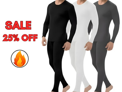 Herren Thermo Long Johns Oberteil T-Shirt Unterteil Hose Unterwäsche Set Langarm