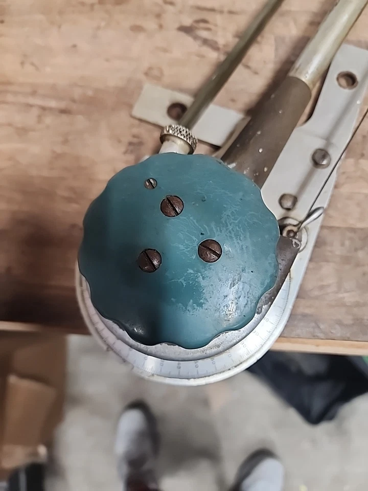 Vintage Bruning Wallace Drafting Table Clamp Machine Arm Art Engineering Drawing - Image 4 of 4