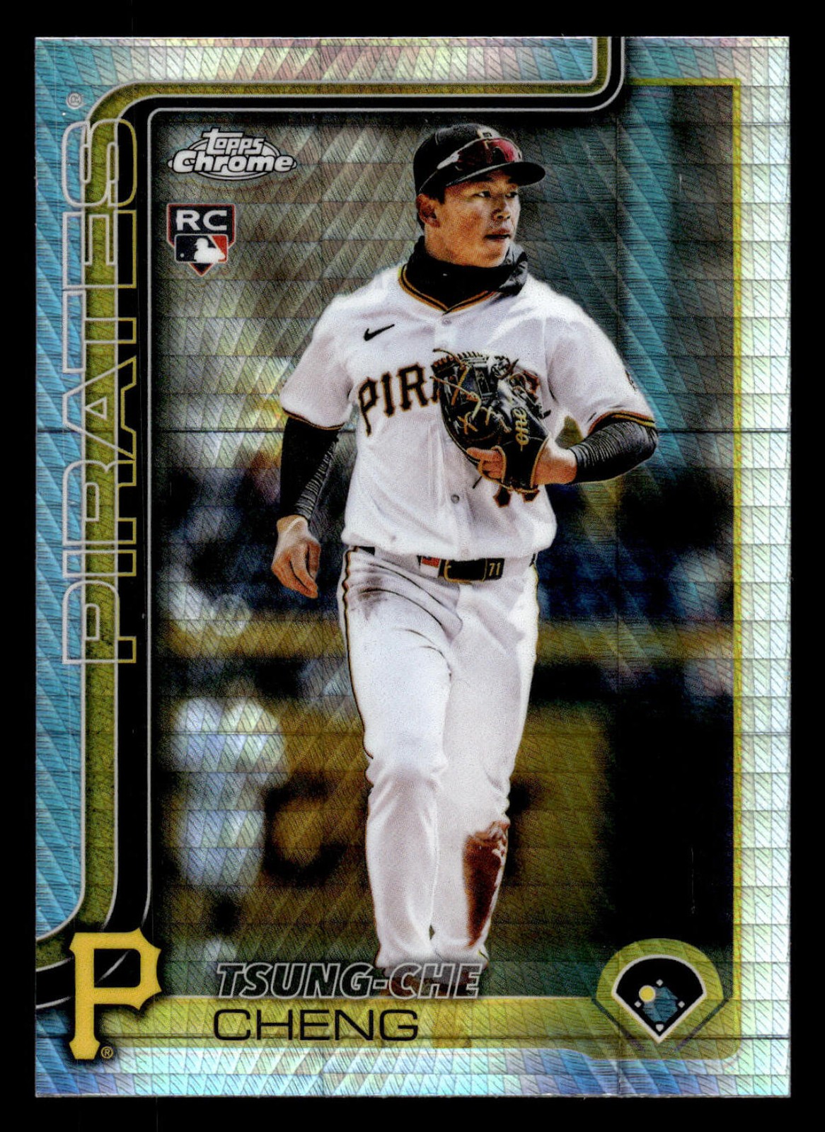 2025 TOPPS CHROME UPDATE PRISM REFRACTOR #USC74 TSUNG-CHE CHENG RC NM