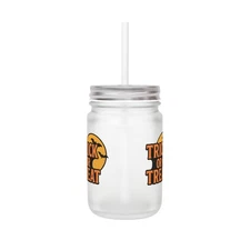 Drinking Mason Jar 12 oz - Vintage Style Glass Mug for Cocktails and Beverages,