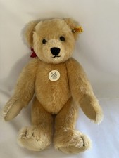 Steiff Original Teddybear Replica 1909 Mohair With Original Tag 14"