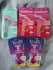Skintimate Venus Disposable Razor 4/ct Lot Of 5 (20) Raspberry Unscented