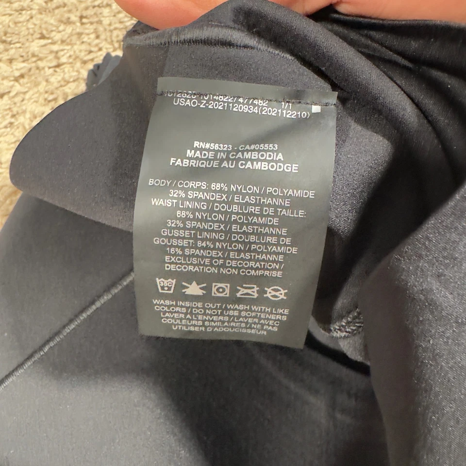 Nike Go Pants Womens Medium Black Firm Support 7/8 Leggings High Waist DQ5636 - Image 4 of 4