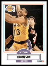 1990-91 Fleer Mychal Thompson Los Angeles Lakers #95