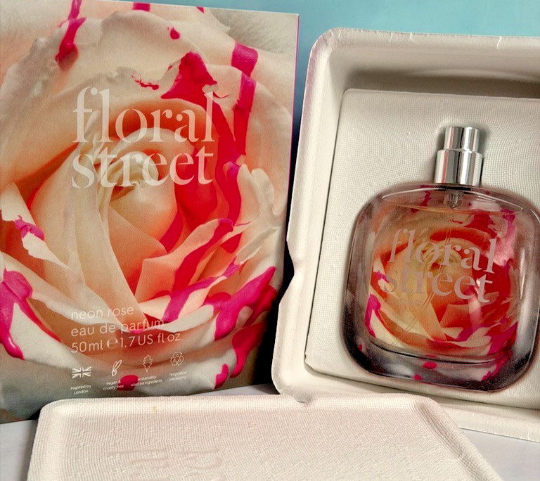 FLORAL STREET Neon Rose Eau de Parfum 50ml EDP Floral Fresh Vegan NWB RRP £78